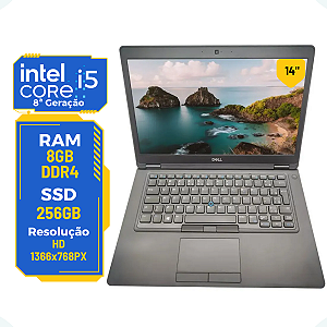 Notebook Dell Latitude 5490 Core I5 8ªg 16gb Ssd 256gb 14