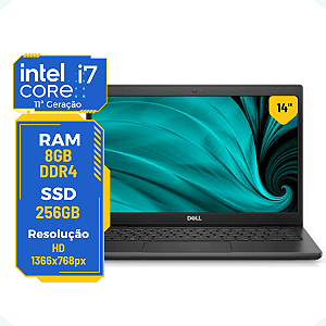 Notebook Dell Latitude 3420 Core I7 11ª G 8gb Ssd 256gb 14"