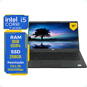 Notebook Dell Latitude 7400 Core I5 8ªg 8gb 256gb 14" Full Hd