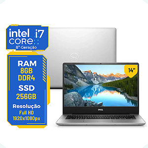 Notebook Dell Inspiron 5480 14 I7-8565u 8gb 256gb Video 2Gb