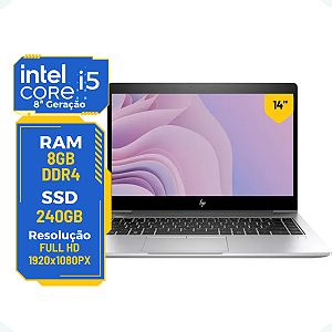 Notebook Hp Elitebook 840 G6 Core I5 8ª Ger 8gb Ssd 256gb