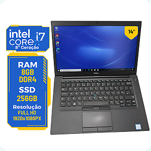 Notebook Dell Latitude 7490 I7-8650U 8gb Ssd 256gb 14" Wifi