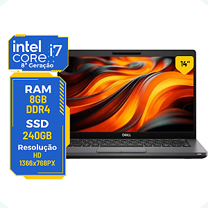 NOTEBOOK DELL LATITUDE 5400 CORE I7-8665U 8Gb SSD 256Gb 14"