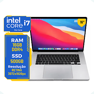 Macbook Pro A2141 2019 Core I7 16gb SSD 500gb Tela 16"