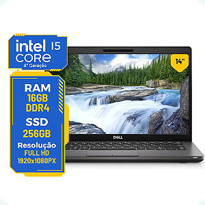 Notebook Dell Latitude 5400 Core I5-8265u 16gb Ssd 256gb 14"