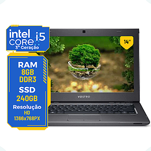 Notebook Dell Vostro 3460 Core I5 3ºg 8gb SSD 240gb Wifi