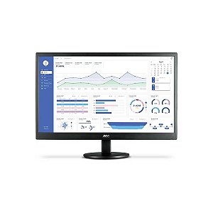 Monitor Led Aoc 18,5  Hdmi E Vga E970swhnl Bivolt 1366x768px