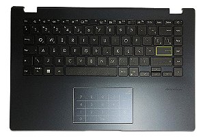 Teclado Asus E410ma Azul Com Base Superior E Touchpad