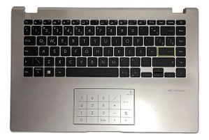 Teclado Asus E410ma Prata Com Base Superior E Touchpad