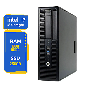 Cpu HP Elitedesk 800 G1 Sff Core I7-4770 8gb 256gb Wifi