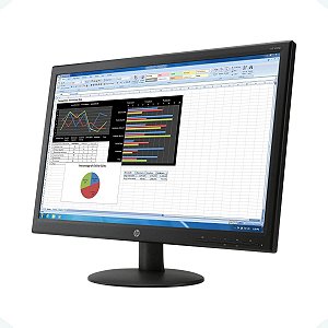 Monitor HP V241p de 23,6pol com retroiluminação LED