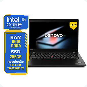 Notebook Lenovo X13 Gen2 Core I5-1145G7 16gb Ssd 256gb 13.3