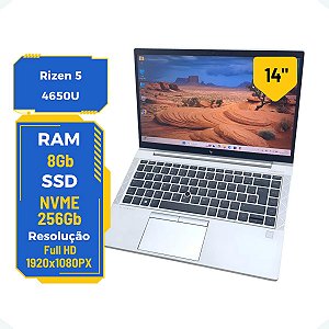 Notebook Hp Elitebook 840 G7 Rizen 5-4650U 16gb Ssd 256gb
