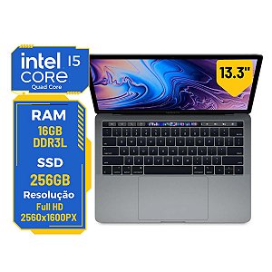 Apple Macbook Pro 13.3" A1989 2018 / 2019 Quad Core i5 16gb 256gb