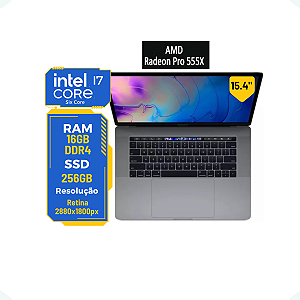 Macbook Pro A1990 I7 16gb 256gb Ssd Placa Radeon 555x