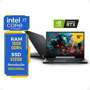 Notebook Gamer Dell G5 5590 i7-9ª 16gb 512gb + RTX2060 6gb