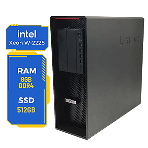 Workstation Lenovo P520 Xeon W-2225 8gb 512gb Nvidia P2000
