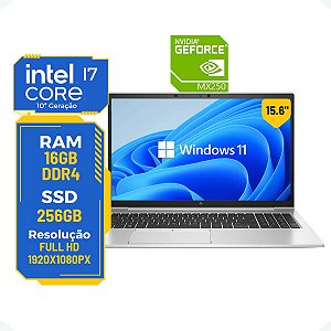 Notebook Hp Elitebook 850 G7 Core i7-10ª 16gb 256gb Nvidia