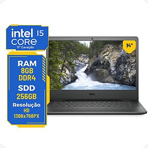 Notebook Dell Vostro 3400 Core i5-11ª 8gb 256gb Win11 14pol