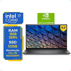 Notebook Dell Vostro 15-5510 Core i7-11ª 16gb 512gb Nvidia
