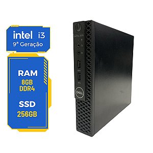 Mini Cpu Dell Optiplex 3070 I3-9th 8gb Ssd-256gb Wifi