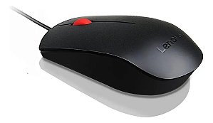 Mouse Usb Lenovo Essential 4y50r208 Preto Preto