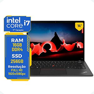 Notebook Lenovo Thinkpad T14 i7-11th 16gb 256gb 14' Full Hd