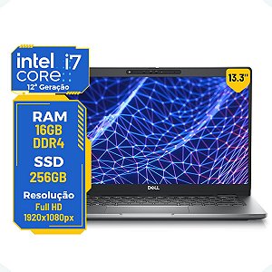 Note Dell Latitude 5330 13.3' 2x1 i7-12th 16gb 256gb Touch