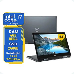 Note 2x1 Dell Inspiron 13-5378 i7 8gb 256gb Touch C/ Mancha