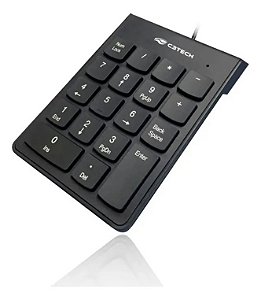 Teclado Numérico Usb C3tech Kn-10bk Preto Português Preto Po