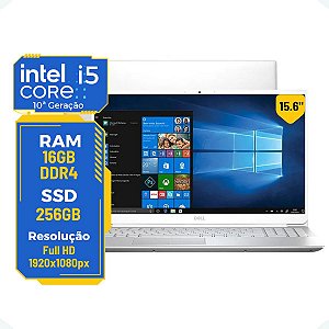 Notebook Dell Inspion 5590 i5-10ª 16gb 256gb 15.6' FHD