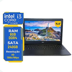 Notebook Dell Inspion 3584 i3-7 8gb 240gb 15.6' HD Numérico