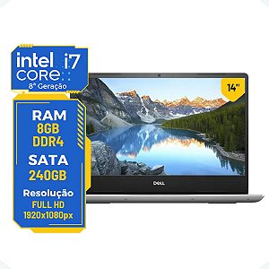 Notebook Dell Inspiron 5480 Core i7-8ª 8gb 256gb 14' Nvidia