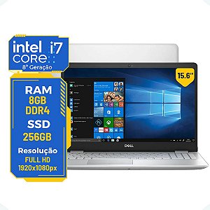Note Dell Inspiron 5584 Core i7-8ª 8gb 256gb 15.6' Nvidia