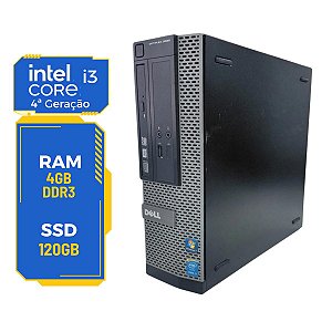 Cpu Desktop Dell 3020 Sff i3-4th 4gb 120gb Win Pro Wifi