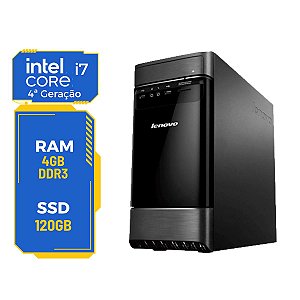 Cpu Desktop PC Lenovo H50-30G i7-4th 4gb 120gb Wifi WinPro