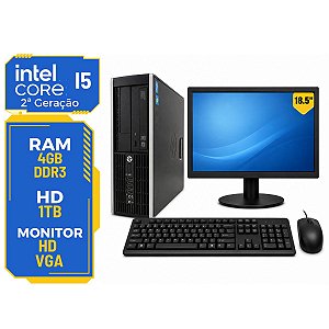 Computador PC Cpu Desktop Completo Core i5-2th 4gb 1tb Wifi