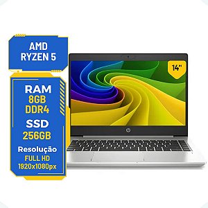 Notebook Hp Probook 445 G7 Amd 5-4500U 8gb 256gb 14' FullHd
