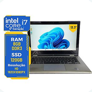 Notebook 2x1 Dell Inspiron 7348 Core i7-5 8gb 120gb 13.3'