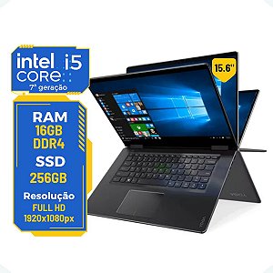 Notebook Lenovo Yoga 2x1 710 i5-7th 16gb 256gb Placa Nvidia