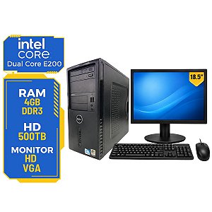Computador Cpu Desktop Completo Dell DualCore 4gb HD Wifi