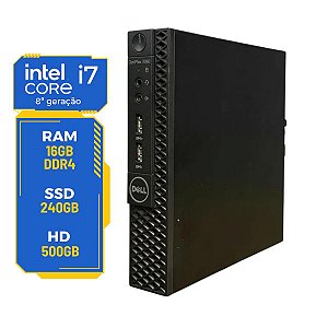 Mini Cpu Dell Optiplex 3060 I7-8th 16gb SSD256gb + HD500gb