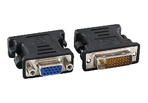 Adaptador DVI Macho x VGA (24+1 Pinos) Fêmea