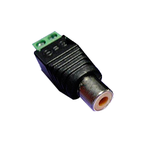 Adaptador Plug RCA F X Borne KRE Pacote com 25 Unidades