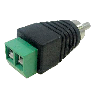 Adaptador Plug RCA M X Borne KRE Pacote com 25 Unidades