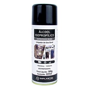 Álcool Isopropílico Aerossol Splay 227ML Implastec
