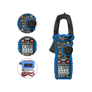 Alicate Amperímetro Digital Minipa ET-3177 600A True RMS Com Teste de Continuidade