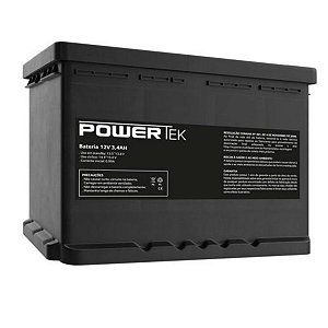 Bateria Selada PowerTek 12V 3,4AH Multilaser