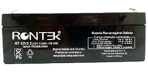 Bateria Selada Rontek 12v 2,2AH