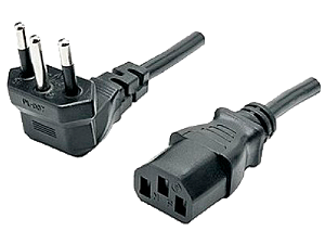 Cabo AC Tripolar 1,5 metro Macho 90º